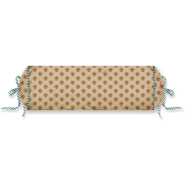 Pip Studio Jaipur Flower Roll Cushion Sierkussen - 22 x 70 cm cm - Groen