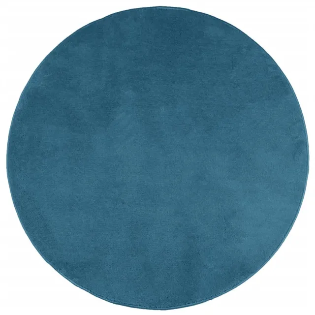 vidaXL Vloerkleed - OVIEDO - laagpolig - Ø - 120 - cm - turquoise