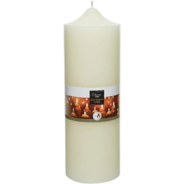 Decoris Stompkaars ivoor Ø10x30cm beige