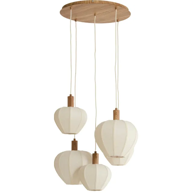 Light & Living hanglamp HUXI (Ø53x158 cm) Naturel