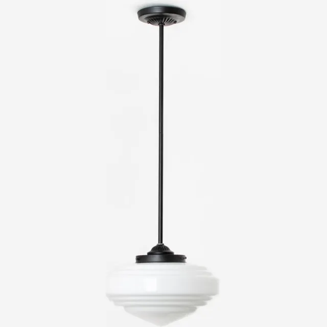 Coloured by Art Hanglamp Deco Punt Moonlight - Art Deco Trade Zwart