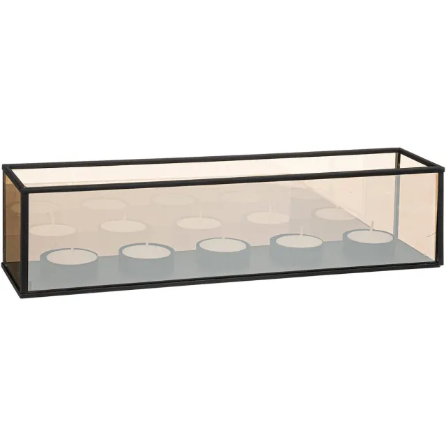 Atmosphera Créateur d'intérieur® Theelichthouder INFINI, 5 theelichtjes Noir