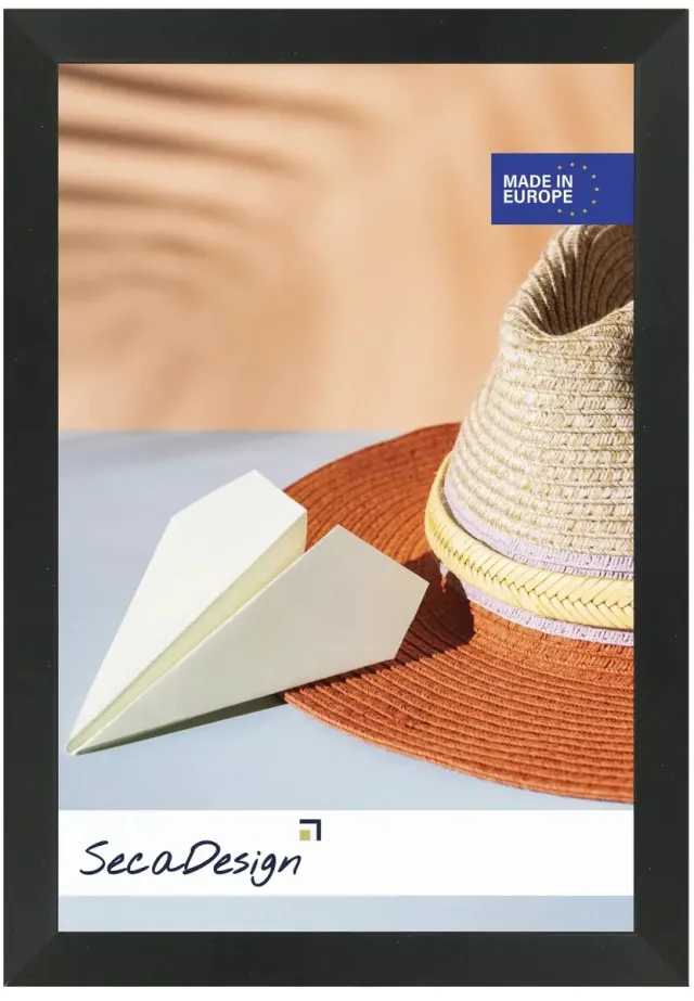 SecaDesign Fotolijst - SecaDesign Kubo - A4 21x29,7 cm fotomaat - zwart - Fotokader