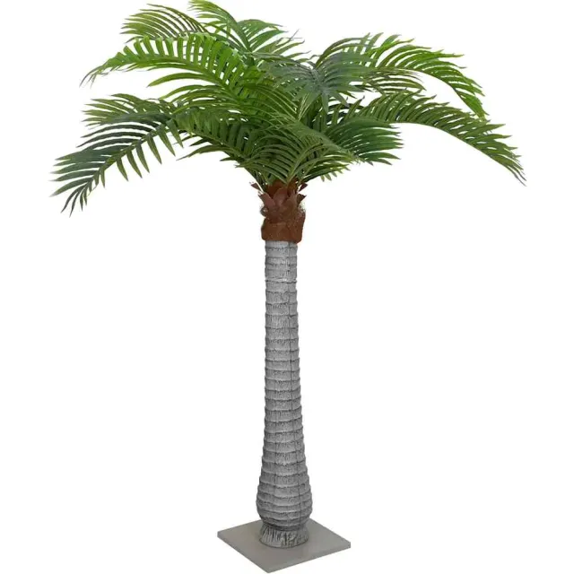 vidaXL Kunstpalmboom 15 blaadjes 200 cm groen