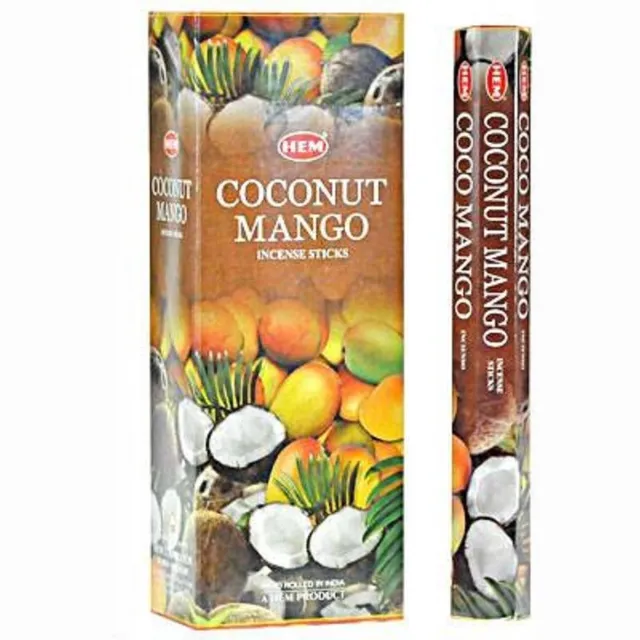 HEM Wierook - Coconut Mango - Slof (6 pakjes/120 stokjes)
