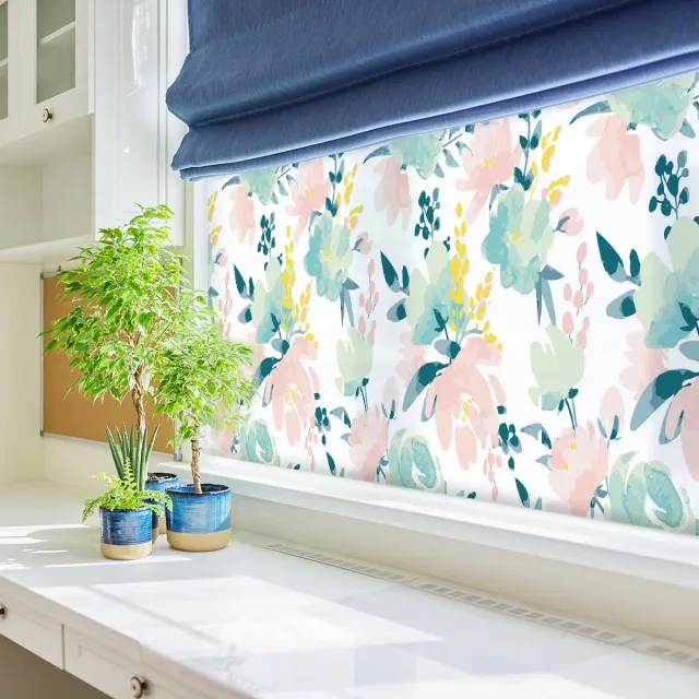Ambiance Sticker Privacy raamfolie - Bloemendesign - Raam- en douchedeurstickers - 40x100cm