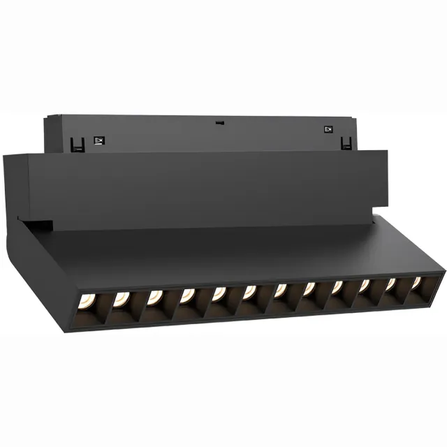 Qualu 48V Magnetische Lineaire LED Bar - Kingtron Magni Smart - Tuya Smart Tracklight - Dimbaar - 12W 1020lm 24D - Aanpasbare Lichtkleur 3000K-4000K-6000K - Kantelbaar Zwart