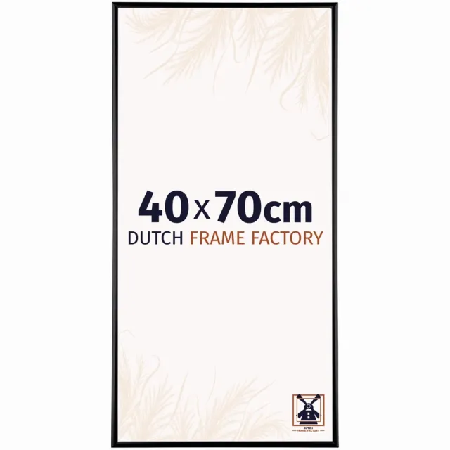 Dutch Frame Factory Fotolijst 40x70 cm - Aluminium - Zwart Mat - Kampen
