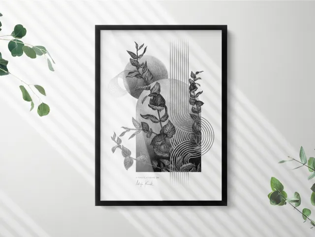Coloray Zwarte Fotolijst - Moderne Fotolijst Zwart - 50x70 cm - Poster Lijst - Zwarte Schilderijlijst Minimalistisch - Moderne Fotolijst - Fotolijst Voor Kantoor - Decoratieve Fotolijst - Fotolijst Voor Poster Minimalistisch