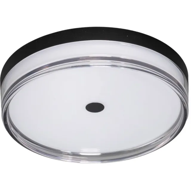 Expo Trading ETH Jill Led plaf rond 3 step dimm. 2800k 24w IP40 zwart 30x7cm + mem. Ra90