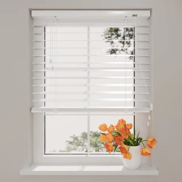 DTCH Aluminium Jaloezie Easy Matte - 50 mm - White - 90 x 180