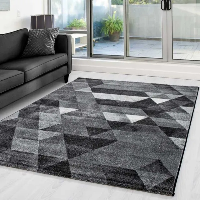 TapisTrend Designer tapijt Zwart-Grijs-Wit 80x300 cm Modern design LIMA 1920