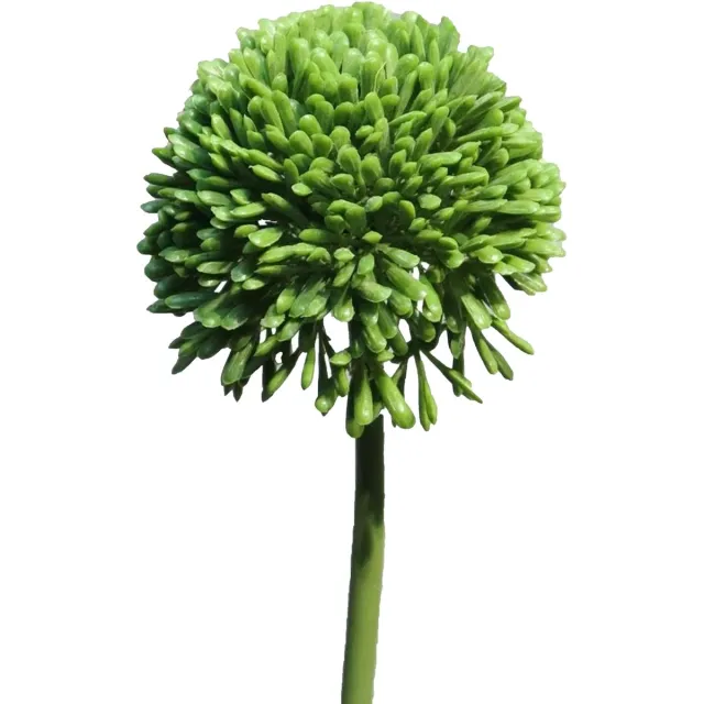 Bellatio Design Sierui Globemaster kunstbloem - losse steel - groen - 44cm - Natuurlijke uitstraling