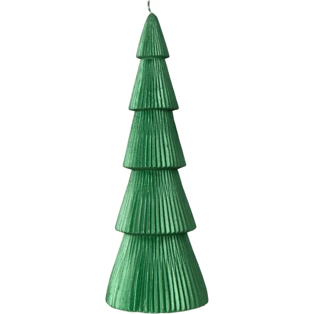 J-Line Dennenboomkaars - paraffine - groen - large