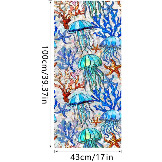 OUTARO 3D Regenboog Raamfolie- Anti-Inkijk - Isolerend & Zonwerend - 43x100cm – Statisch - Prisma Bejuweled EffectXCBL060
