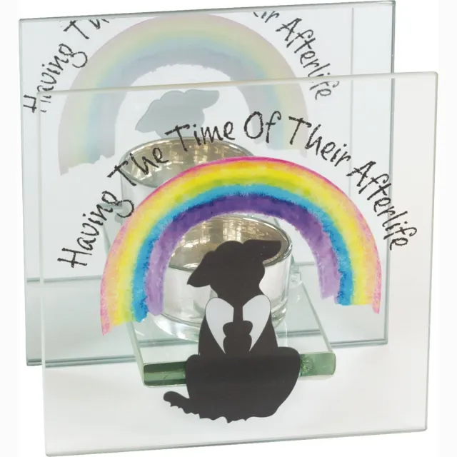 Arora Design MadDeco - waxinelichthouder - onze kleine vriendjes - glas - hond zie afbeelding