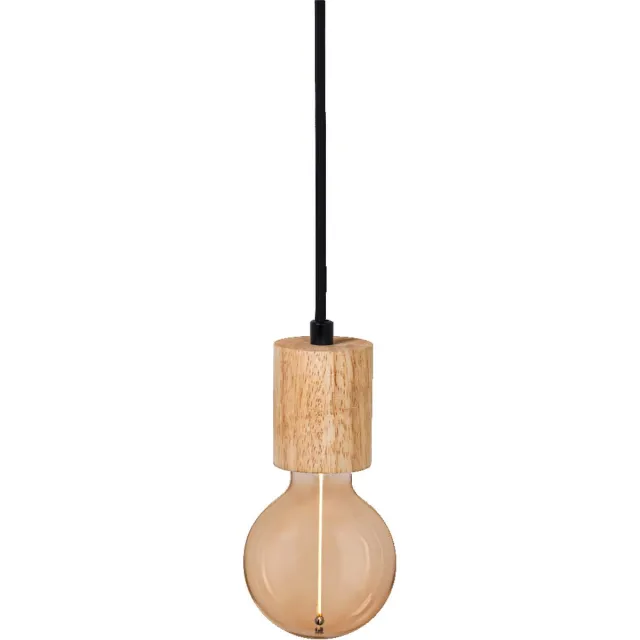 LEDVANCE Vintage 1906® hanglamp CYLINDER E27, hout Hout decor