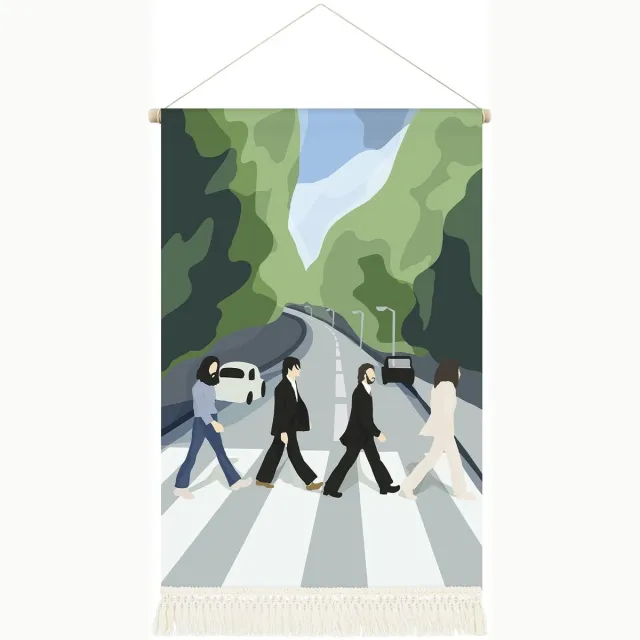 Unyqoos Abstracte Canvas Hangposter met Muziekthema en Levendige Kleuren voor Muurdecoratie meerkleurig