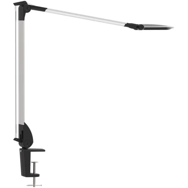 Maul MAULoptimus Bureaulamp - LED - Aluminium - Zilver - Dimbaar - Tafellamp met Klem zwart|zilver