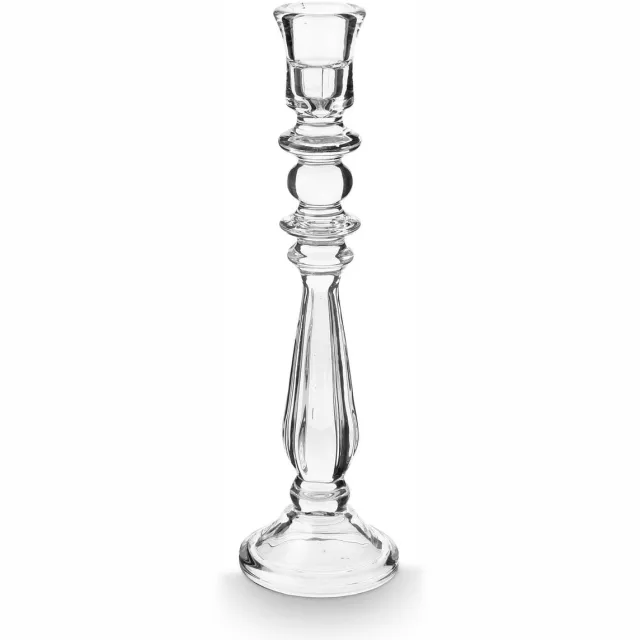 vtwonen Kandelaar - Glas - Transparant - 10 x 35 cm Niet van toepassing