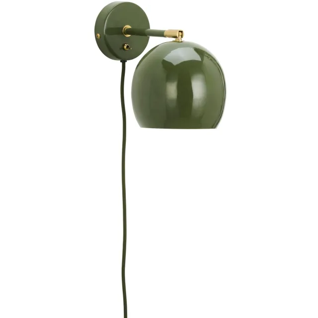 Madam Stoltz wandlamp groen donkergroen/messing