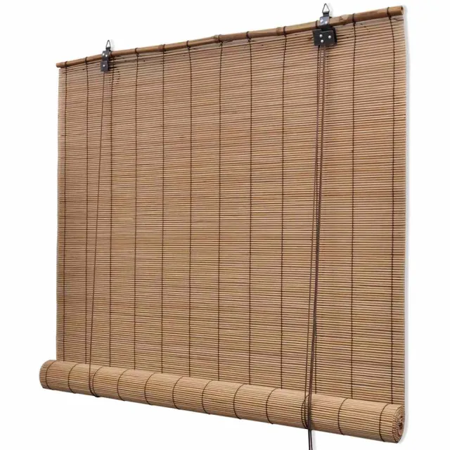 vidaXL Rolgordijn 100x160 cm bamboe bruin