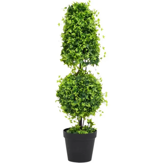 vidaXL Kunstplant - met - pot - buxus - 100 - cm - groen