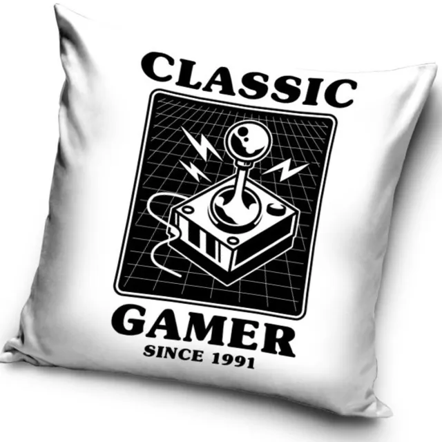 Gamer Controller - Sierkussen Kussen 40x40cm Wit