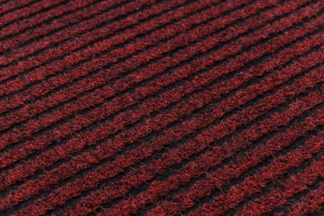 Dywany Łuszczów GIN Antislip Deurmat Rood 100x210 cm - Rubber met Streepjesmotief