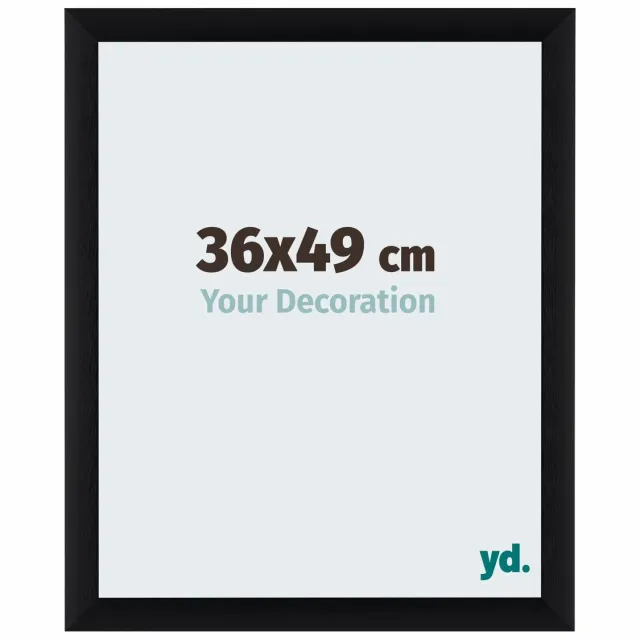 yd. Your Decoration - Fotolijst 36x49 cm - Aluminium - Zwart Geborsteld - Tucson