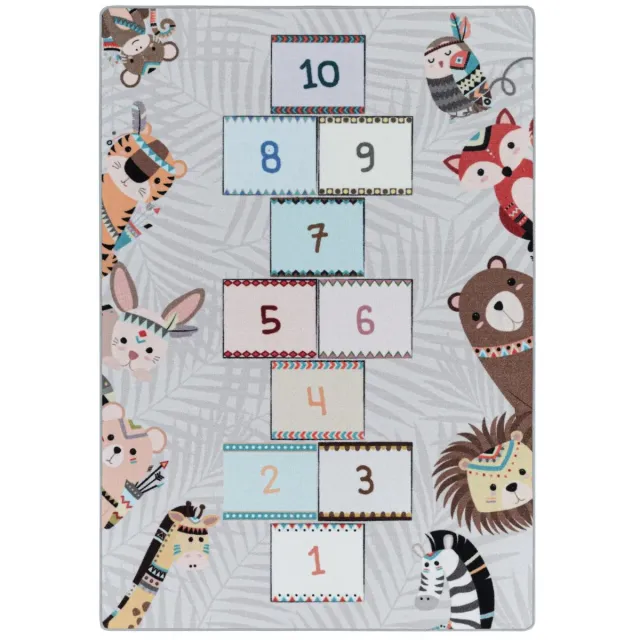 Dutch XXL Speelkleed | Play | Hinkelbaan | Grijs | 160x230 cm