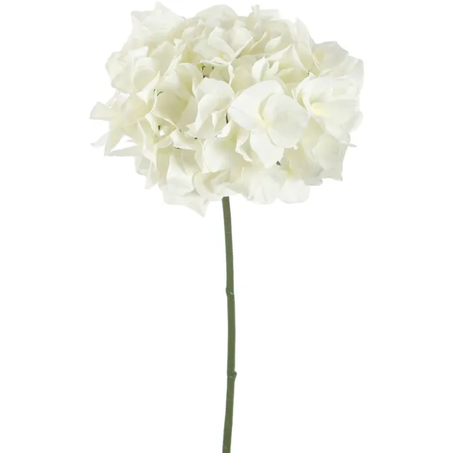 Viv! Home Luxuries Hortensia - zijden bloem - wit - 48cm