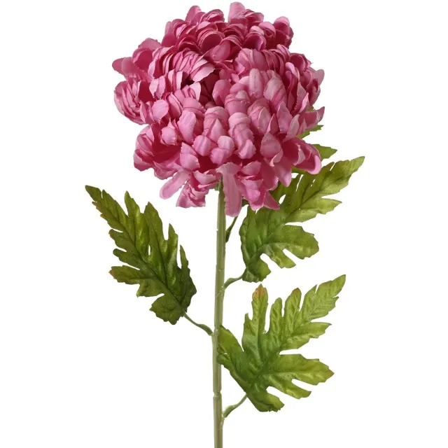 Kaemingk BV Everlands Chrysant Grootbloemig Roze O 15 cm 74 cm - Kunstbloem