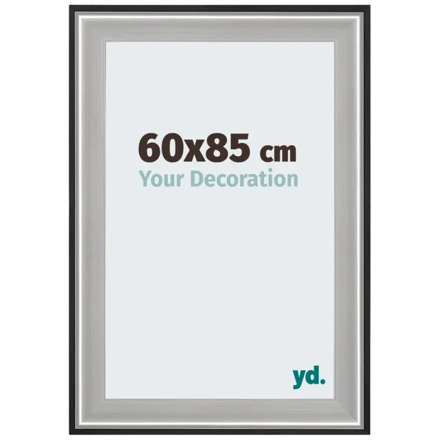 yd. Your Decoration - Fotolijst 60x85 cm - Hout - Zwart Zilver Gepolijst - Birmingham
