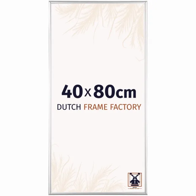 Dutch Frame Factory Fotolijst 40x80 cm - Aluminium - Zilver Hoogglans - Kampen