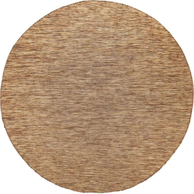 flycarpets Veniro Effen Binnen en Buitenkleed Bruin - Laagpolig Vloerkleed Buiten - Tuinkleed / Tuintapijt