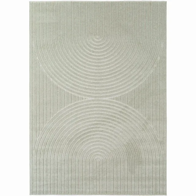 Ayyildiz Japandi-stijl binnen- en buitentapijt Nova (groen 1201) - 200x290 cm