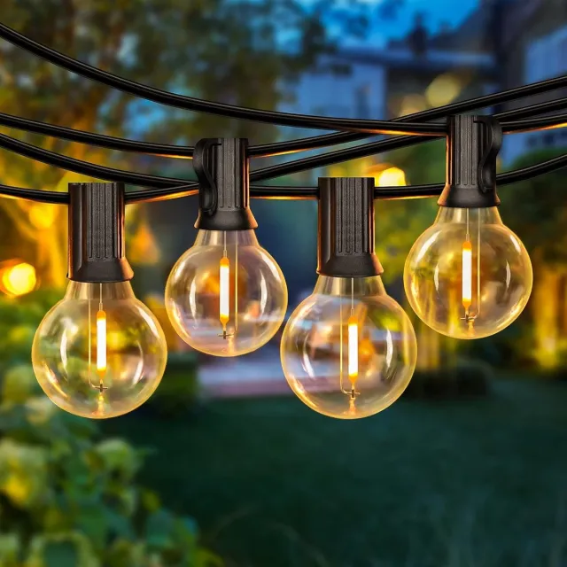 Foryouliving Lichtsnoer 10 Meter voor Buiten - 25 LED Filament Bollen - Koppelbaar Lichtslinger - Tuinverlichting & Sfeerverlichting - Feestverlichting