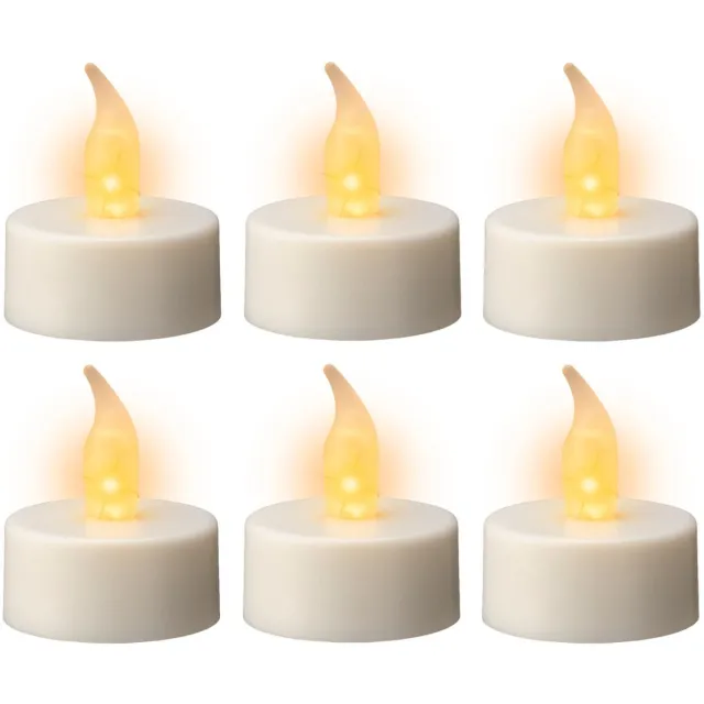 Lumineo LED waxinelichtjes - 12x st - wit - theelichtjes