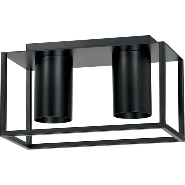 Emibig Plafondlamp Tiper 2 lichts zwart