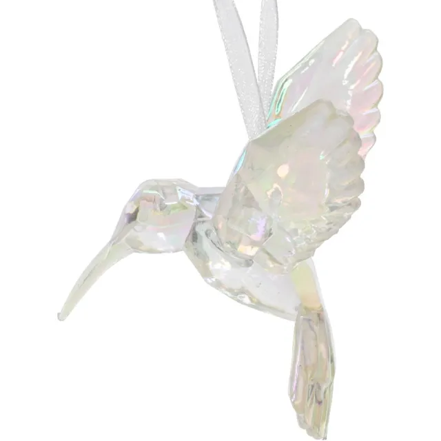 Decoris Kersthanger Kolibrie kunststof 10cm iris multi