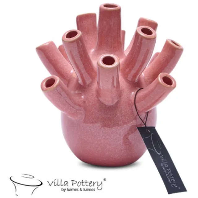 Villa Pottery Vaas - Villa Pottery - Woondecoratie - Keramiek - Decoratie - Voorjaarscollectie - Waterdicht - Pinokkio 1_1 Abricot Abrikoos, roze