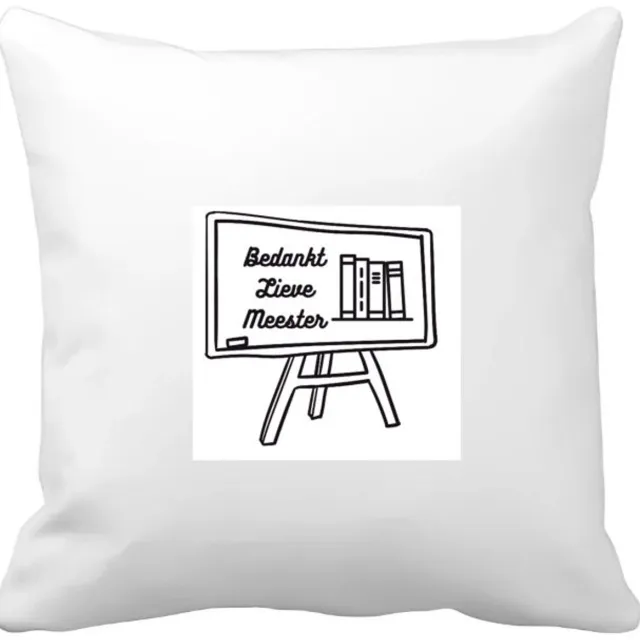 Akyol bedankt lieve meester Kussen hoes - Meester - meester - leraar - 40 bij 40 cm Multicolor