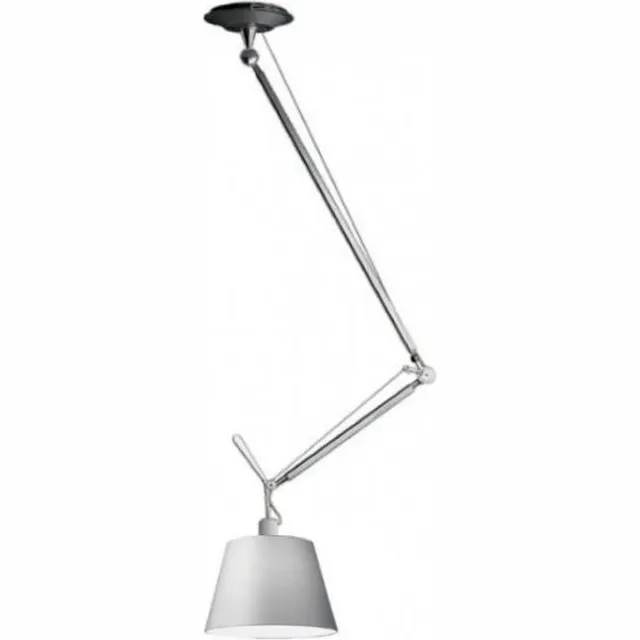 artemide Tolomeo Decentrata hanglamp Ø 24 cm satijngrijs