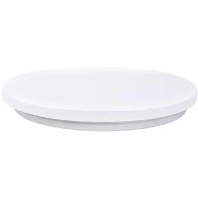 BES LED LED Plafondlamp - Elotra - Opbouw Rond 24W - Helder/Koud Wit 6400K - Mat Wit Aluminium - Ø330mm