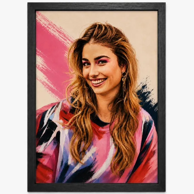 Joshimo Roxy Dekker Poster | Art Style Muziek Poster | Inclusief Zwarte A4 Lijst