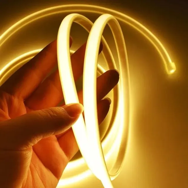 Silumen COB LED Strip 288LED/m Melkachtig 50M 220V - Koel wit licht - Kunststof - Wit Froid 6400K - SILUMEN Andere