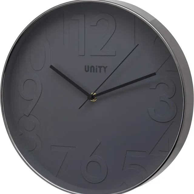 Unity Clifton Wandklok Grijs - 30 cm
