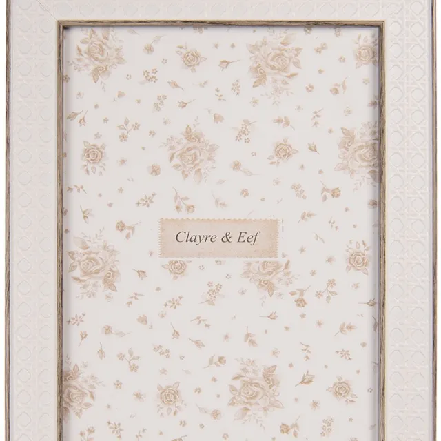 Clayre & Eef Fotolijst 13x18 cm Wit MDF