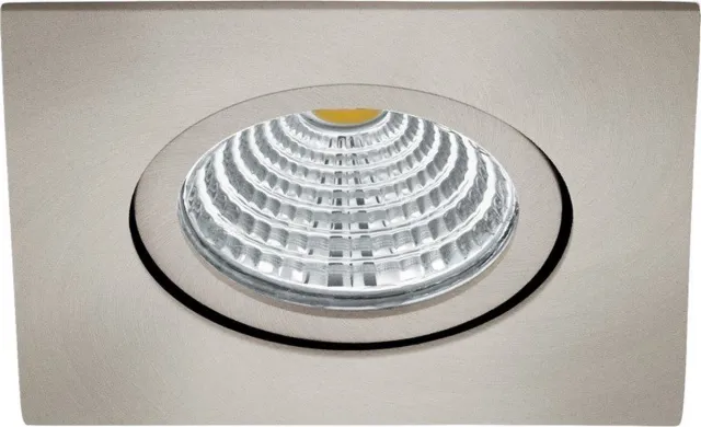 EGLO Richtbare led spot Saliceto vierkant - 6w - 2700K nikkel mat Nickel